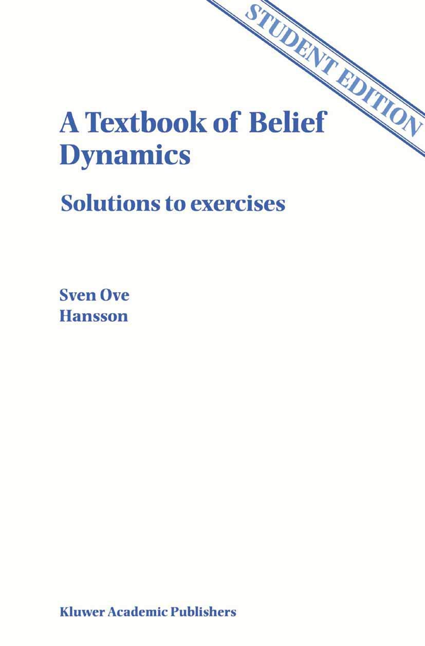 A Textbook of Belief Dynamics: Theory Change and Database Updating