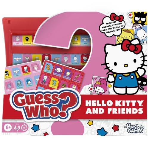 Hasbro Gaming Guess Who? Hello Kitty and Friends Edition Game | Officially Licensed Sanrio Games for Kids | 2 Players | 15 Mins. | Travel Friendly | Ages 6+ (Amazon Exclusive) - image 1