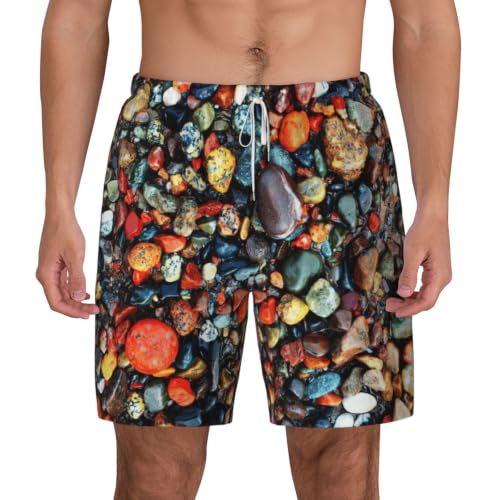 Bañador hippie de hombre Color Stones con secado rápido y bolsillos de playa