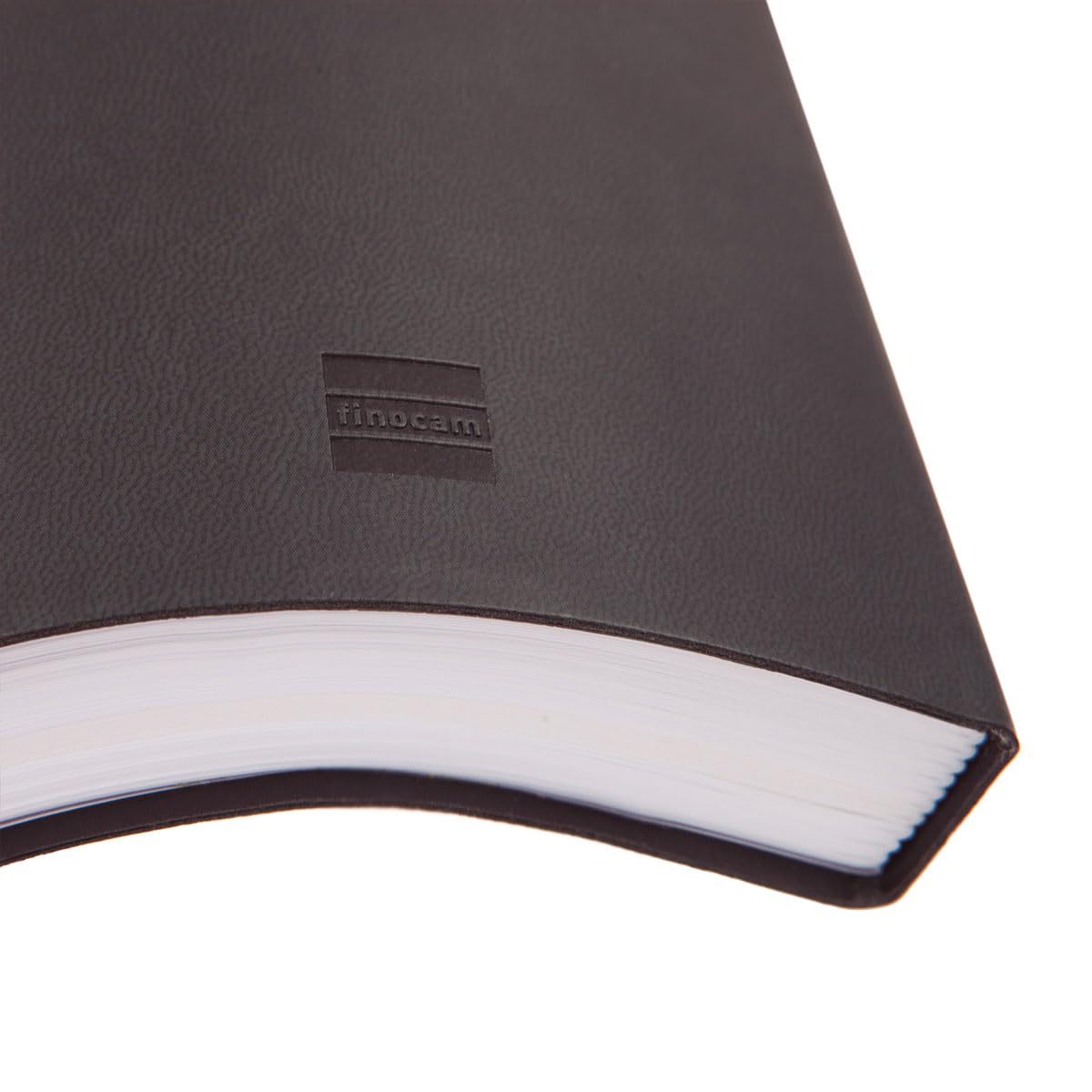 Finocam Mara – Agenda annuel 2026 1 jour par page | janvier à décembre (12 mois) | Agenda annuel 2026 avec élastique et bande à pointillés | Couverture souple Mara - Noir