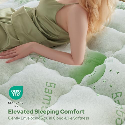 Image of BEDLORE Queen Mattress Topper , Thick Pillow Top Mattress Pad