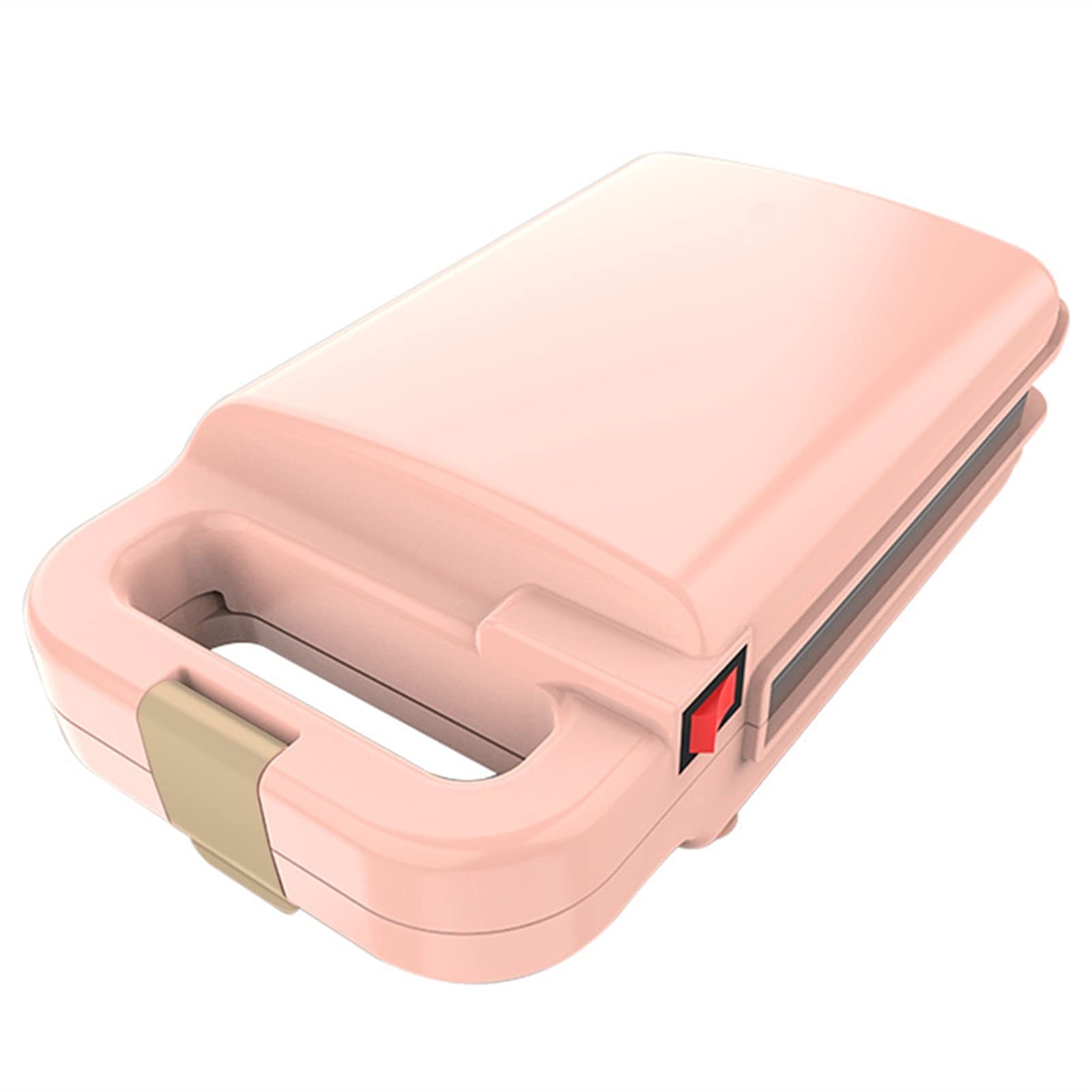Breakfast machine Electric Sandwich Maker Breakfast Machine Toaster Machine Home Light Food Waffle Maker Multi-Function Toaster (Color : Pink)