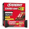 Enervit, Carbo Bar C2:1PRO Brownie, Barrette Energetiche, 30g di Carboidrati, Gusto Cioccolato, Per Attività di Endurance, +50% di Carboidrati Assorbiti, Senza Glutine, VeganOk, 12 Barrette da 45g