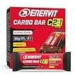 Enervit, Carbo Bar C2:1PRO Brownie, Barrette Energetiche, 30g di Carboidrati, Gusto Cioccolato, Per Attività di Endurance, +50% di Carboidrati Assorbiti, Senza Glutine, VeganOk, 12 Barrette da 45g