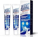 2Pcs Wart Remover, Skin Wart Removal Cream, Skin Tag Remover Instant Blemish Removal Gel, Body Warts Treatment Cream Foot Care Cream