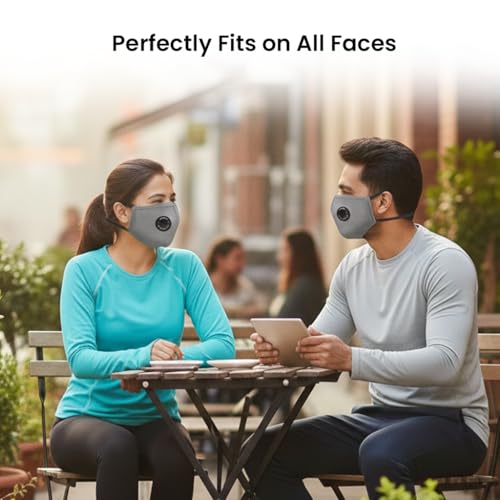 Image of Yugan N99 Anti Pollution Reusable and Washable Face Masks with Replaceable N99 Filters, Unisex, With Valve