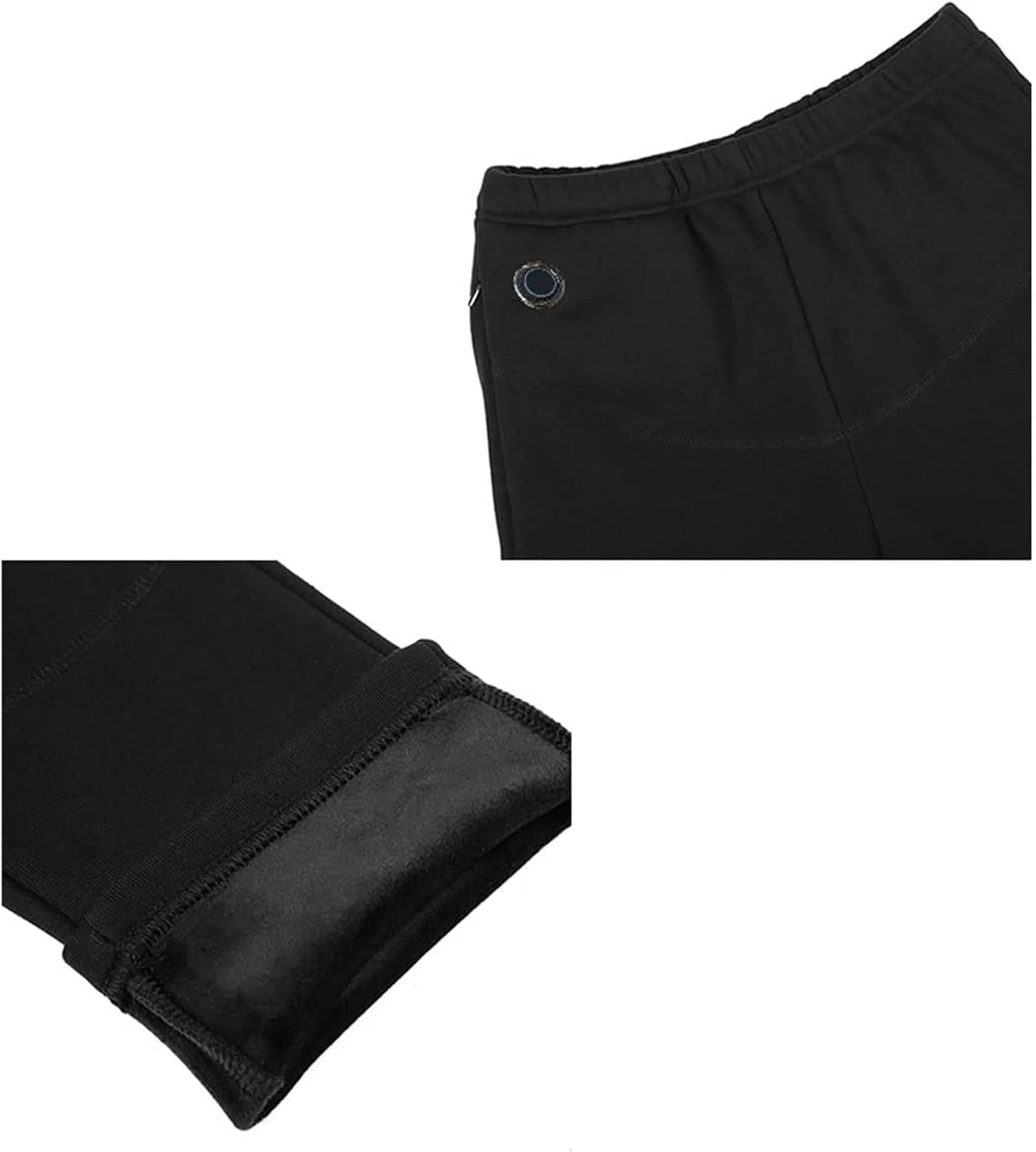 Ropa interior con calefacción eléctrica, Pantalones de ropa interior térmica con calefacción USB for hombres,Pantalones con calefacción eléctrica,Leggings de pantalones cálidos lavables,8 zonas de cal