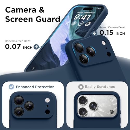 Image of GolbinBox Magnetic for iPhone 17 Pro Case, Silicone Cover, Ocean Blue