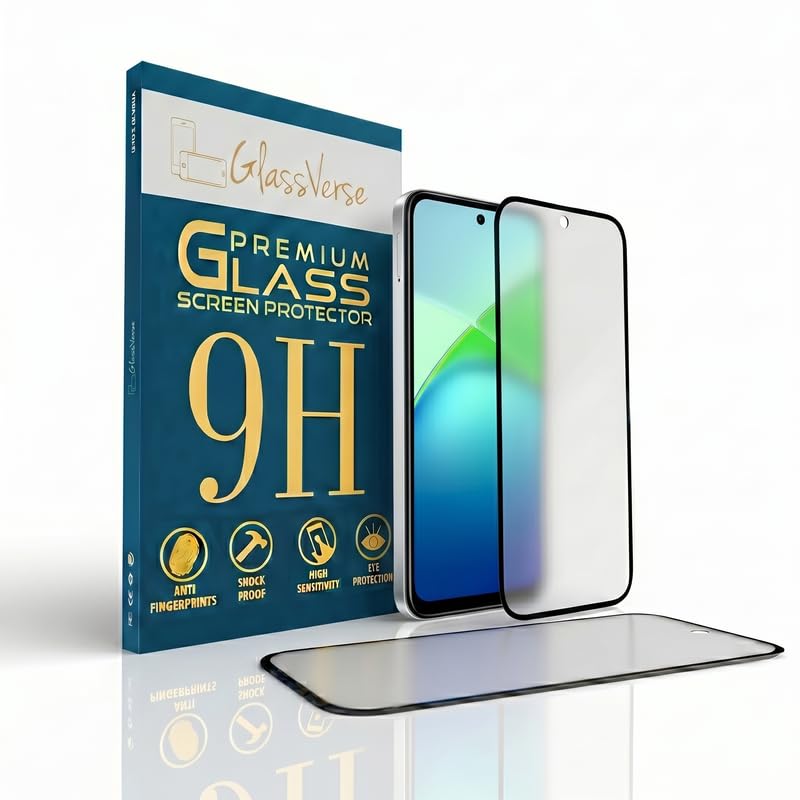 Image of GlassVerse Matte Tempered Glass for Infinix Smart 10 | Anti Glare, Smooth Touch Screen Protector, 9H Hardness, Edge to Edge, Case Friendly, Hassle-less Installation Kit Included. (Pack of 1)