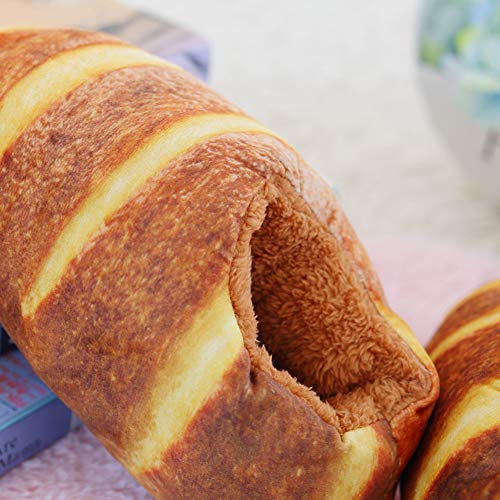 Novelty Bread Slippers Closed Back Winter Warm Slippers House Shoes Indoor Slippers For Women 4-83