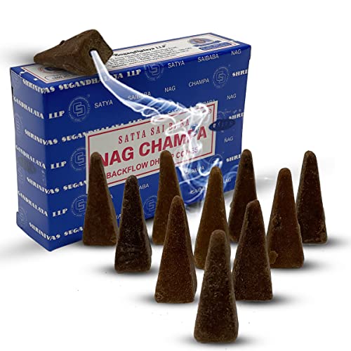 Nag-Champa-Backflow-Incense-Cones-for-Waterfall-Aromatic-Smoke-Fountain-Haze-Falls-and-Mat-Bundle-Pack-of-6