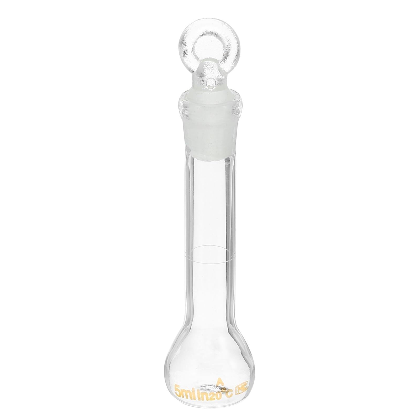 Matraz aforado 5ml - Vidrio borosilicato 3.3 con tapón para experimentos de laboratorio precisos(5ml)