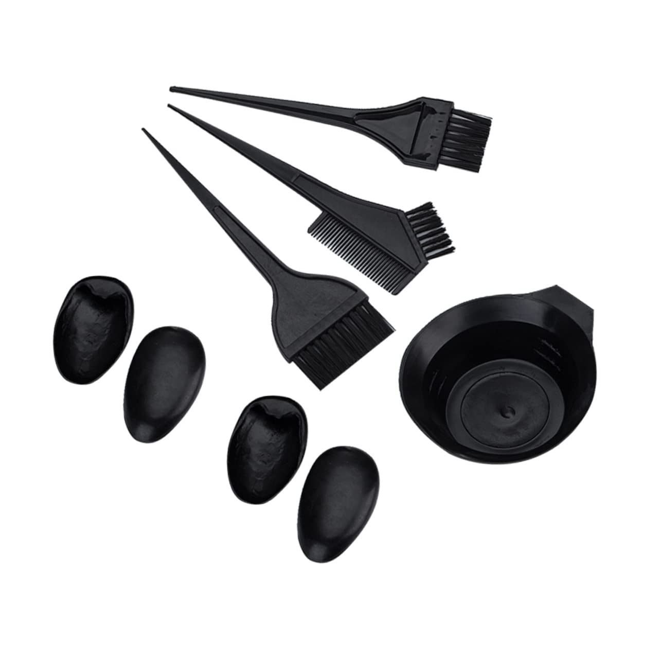 IWOWHERO Diy Hair Coloring Bowl Kit Set Hair Dyeing Tools Mixing Bowl Brush Comb Earring Clip for Home Salon Use