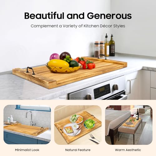 Noodle Board y Cubierta de Cocina Rectangular de Madera miniatura 5