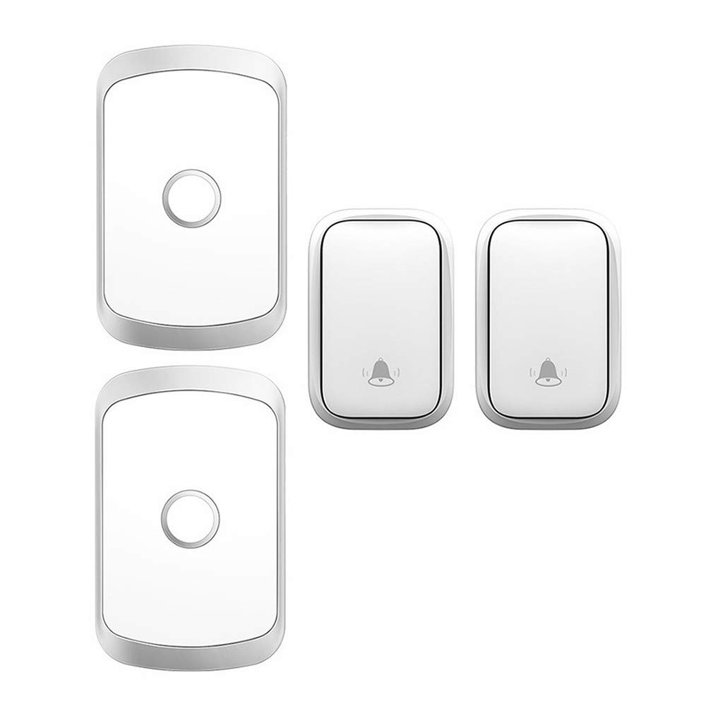 Campanello Wireless autoalimentato, Kit Campanello Senza Fili Impermeabile con Portata Wireless di 490 Piedi, 60 Melodie, Volume a 5 Livelli, 3, 3