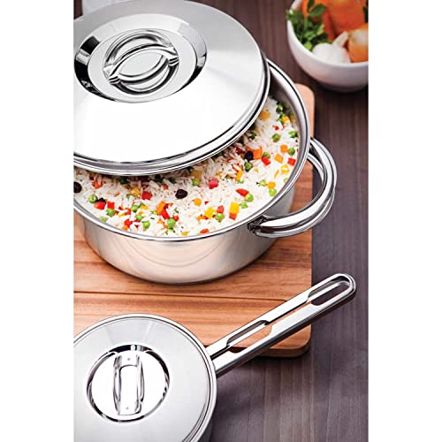 Caçarola Funda com Fundo Triplo, Tramontina, Solar 62504240, Inox, dimetro de 24 cm