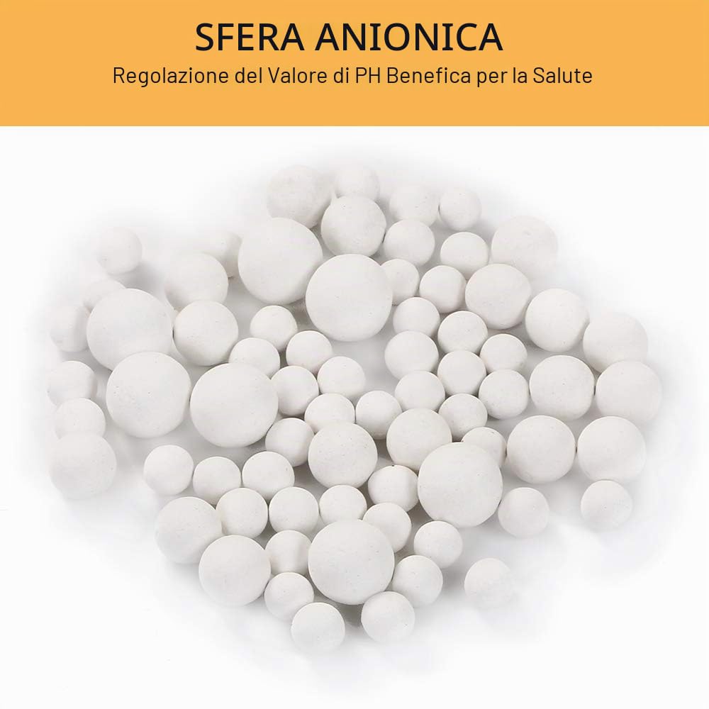 Vicloon Sfere minerali,9 Pacchetti Soffione Doccia Anti Calcare,Minerale Palle Doccia,Ioni Negativi Minerali Sfere Doccia