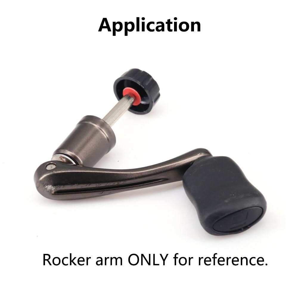 BlissfulAbode Tappo per manico per mulinello da pesca in lega di alluminio per Shimano e per mulinelli DAIWA Spinner, diametro vite 10,8 mm