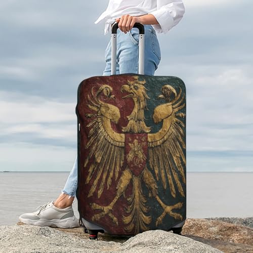 Coat of Arms of Germany Durable Luggage Cover Suitcase Protector Anti-Scratch Luggage Cover Fits 18-32inch Luggage, Black, M3