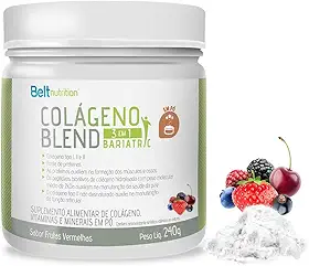 Belt Colágeno Blend Bariatric - Hidrolisado + Tipo 2 + Peptídeos bioativos de colágeno - Adoçado com Taumatina