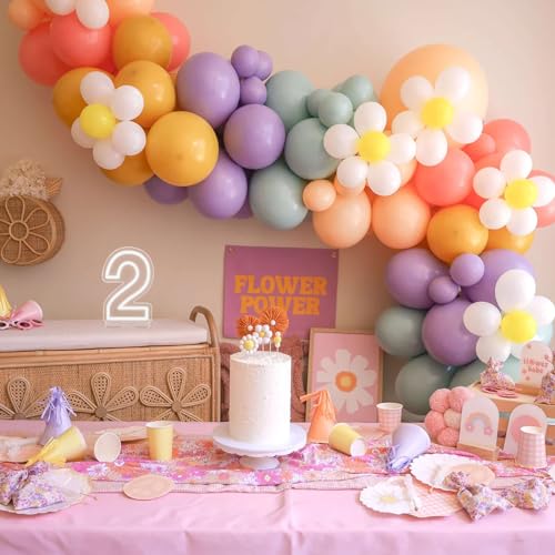 Image of YALLOVE Neon Sign Number 2, 9.8 inches Height USB Powered Night Light-up Numbers for Birthdays Decor, Party Anniversary, Cafe Bar Decor (Small)