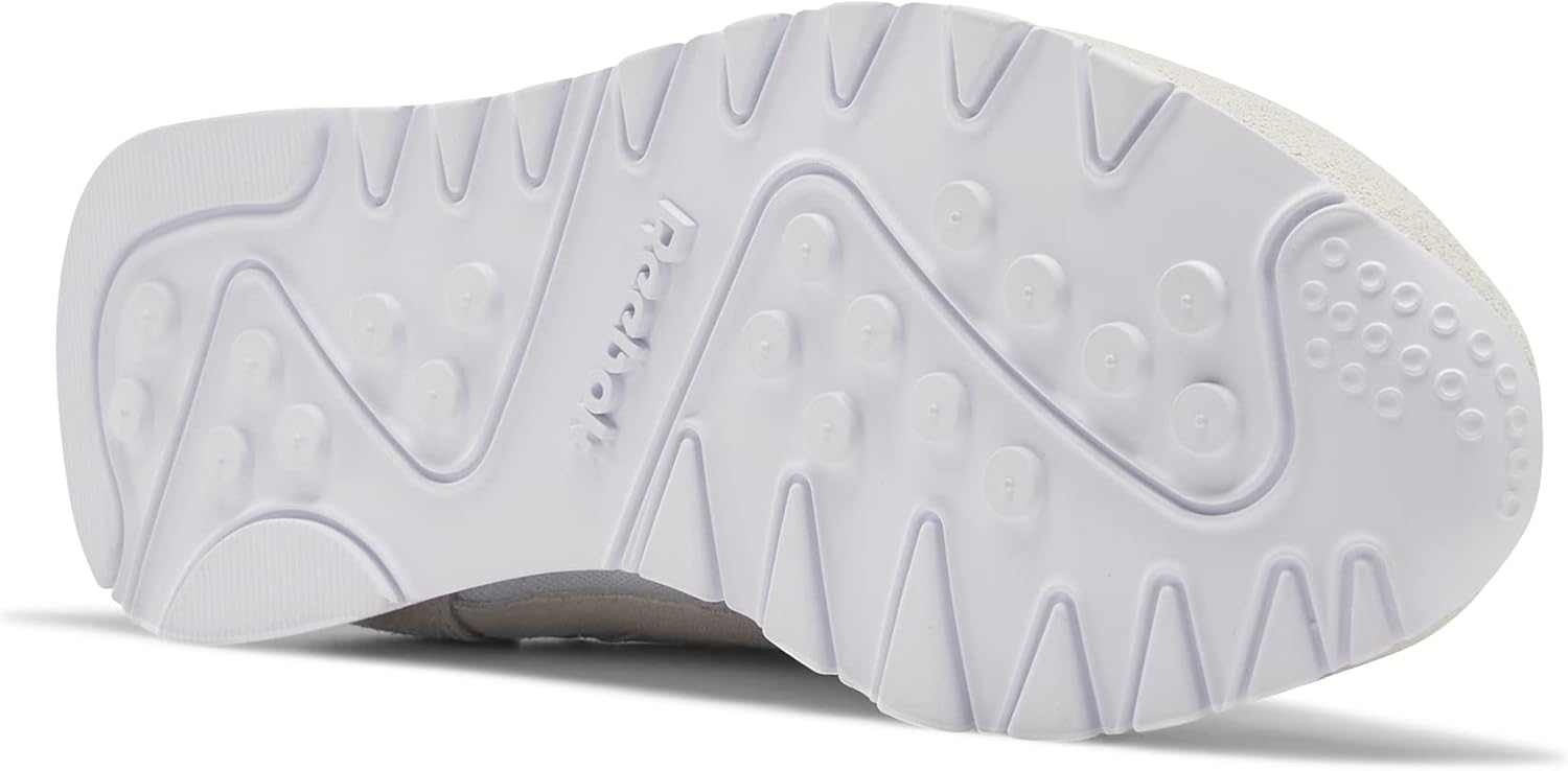 Reebok Women's Classic Nylon Casual Shoes White/White/Light Grey 6.5