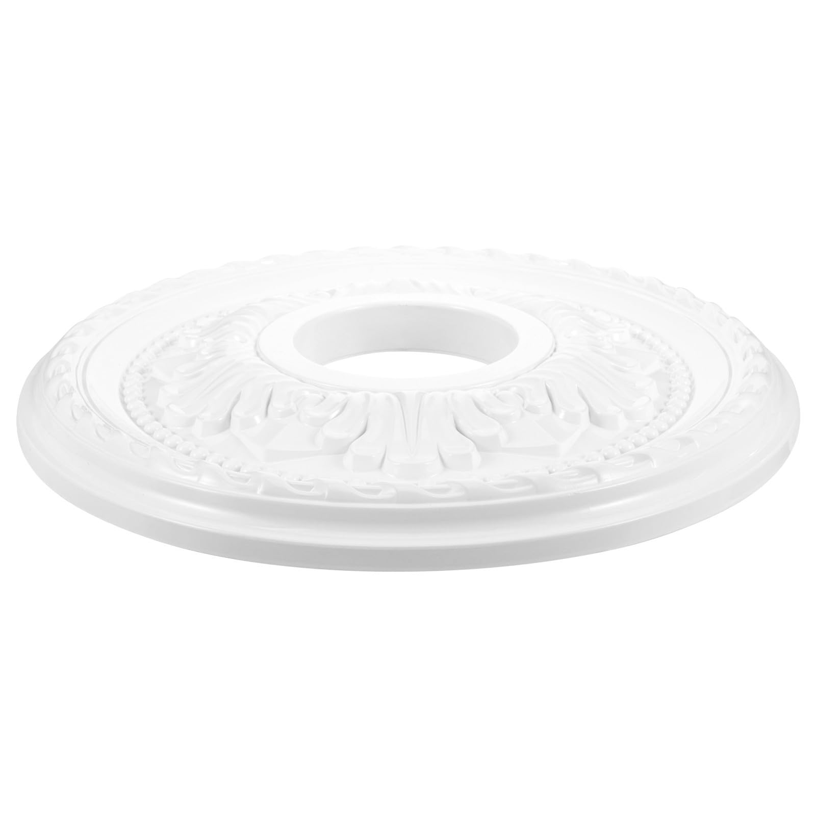 Medallón de techo oculta imperfecciones con anillo decorativo de fácil instalación