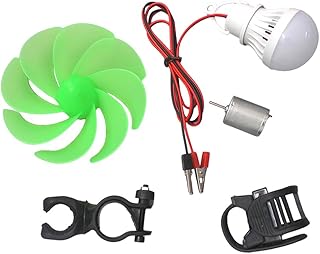 Mini Windturbine Motor Blade Bulb DIY Kits Power Alternative Energy Generator Genious Mini Wind Turbine Motor Blade Kit