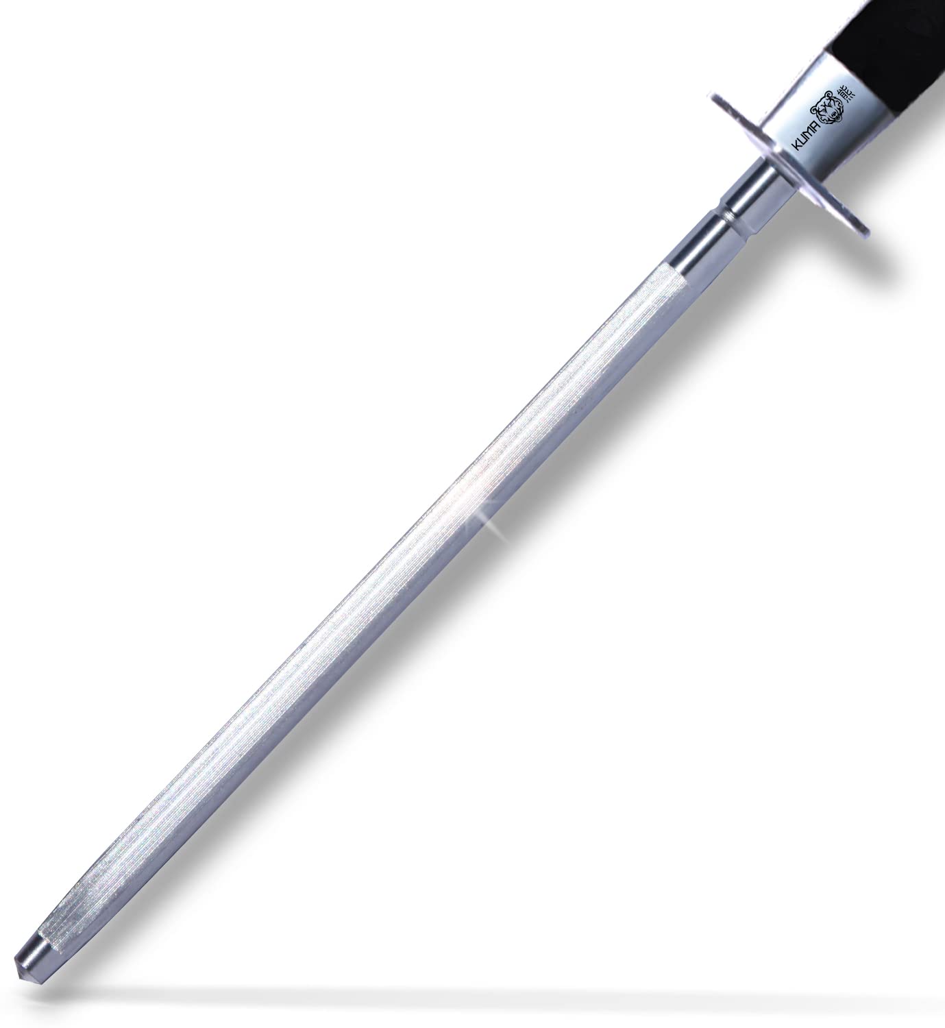 KUMA Kitchen Knife Sharpener - USER FRIENDLY - 8 Inch Steel Honing Rod for Sharpening your Chefs Knife