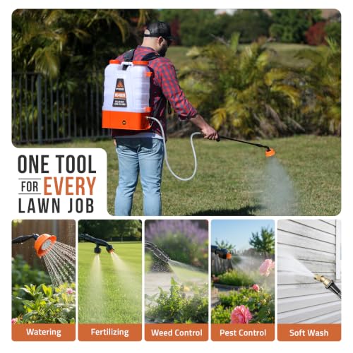 Image of PetraTools HD4000 Battery Powered Backpack Sprayer, 6 Hr Runtime, 6 Nozzles