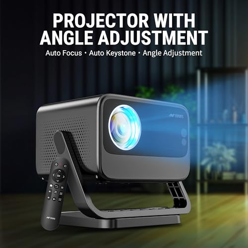 Ant Esports View 822 Smart LED Projector - Black | Auto-Focus 1080P Native & 4K Support, 5000 Lumens, WiFi, Android 9, BT, Remote, Upto 176",... - Image 2