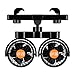 Car supplies Ventilatore a Doppia Testa, Ventola di Raffreddamento Automatica Estiva 12V / 24V, Circolatore dell'Aria del seggiolino Auto Regolabile, per Il Ventilatore Posteriore per Auto ZDDAB