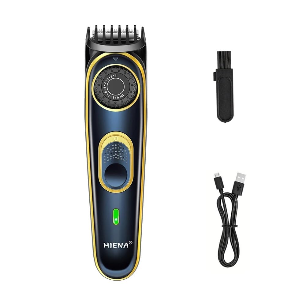 Rasierer Trimmer, USB-Lade-Haarschneidemaschine, scharfes Schneiden, verletzt die Haut nicht, Drehknopfeinstellung, kann von alten Männern und Kindern verwendet werden (HYN-233Schwarzblau)