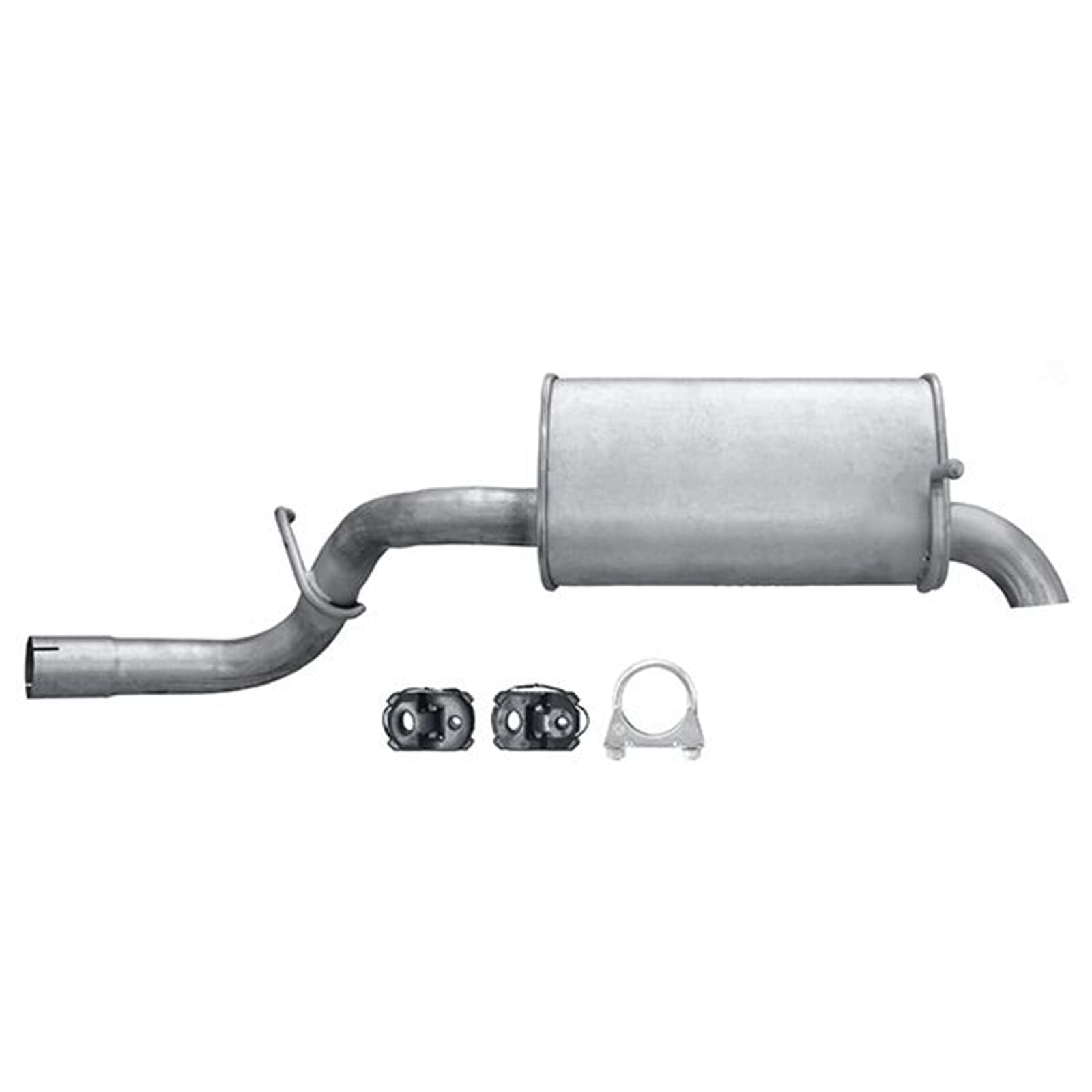 HELLA 8LD 366 032-941 Tłumik końcowy - Easy2Fit® Kit - z tyłu - jednoczęściowy - Komplet z elementami do montażu