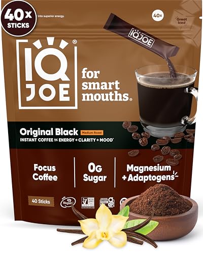 IQJOE Mushroom Coffee Packets (40 Servings) Lion’s Mane
