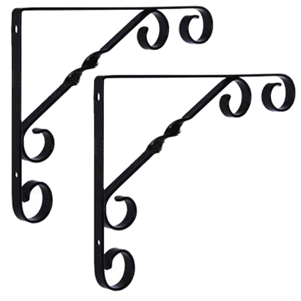 YFSS Shelf Bracket Metal,Wall Mounted Shelve Brackets,Heavy Duty Solid Bench Table Support Triangle,2pcs 90 Degree,with Screws