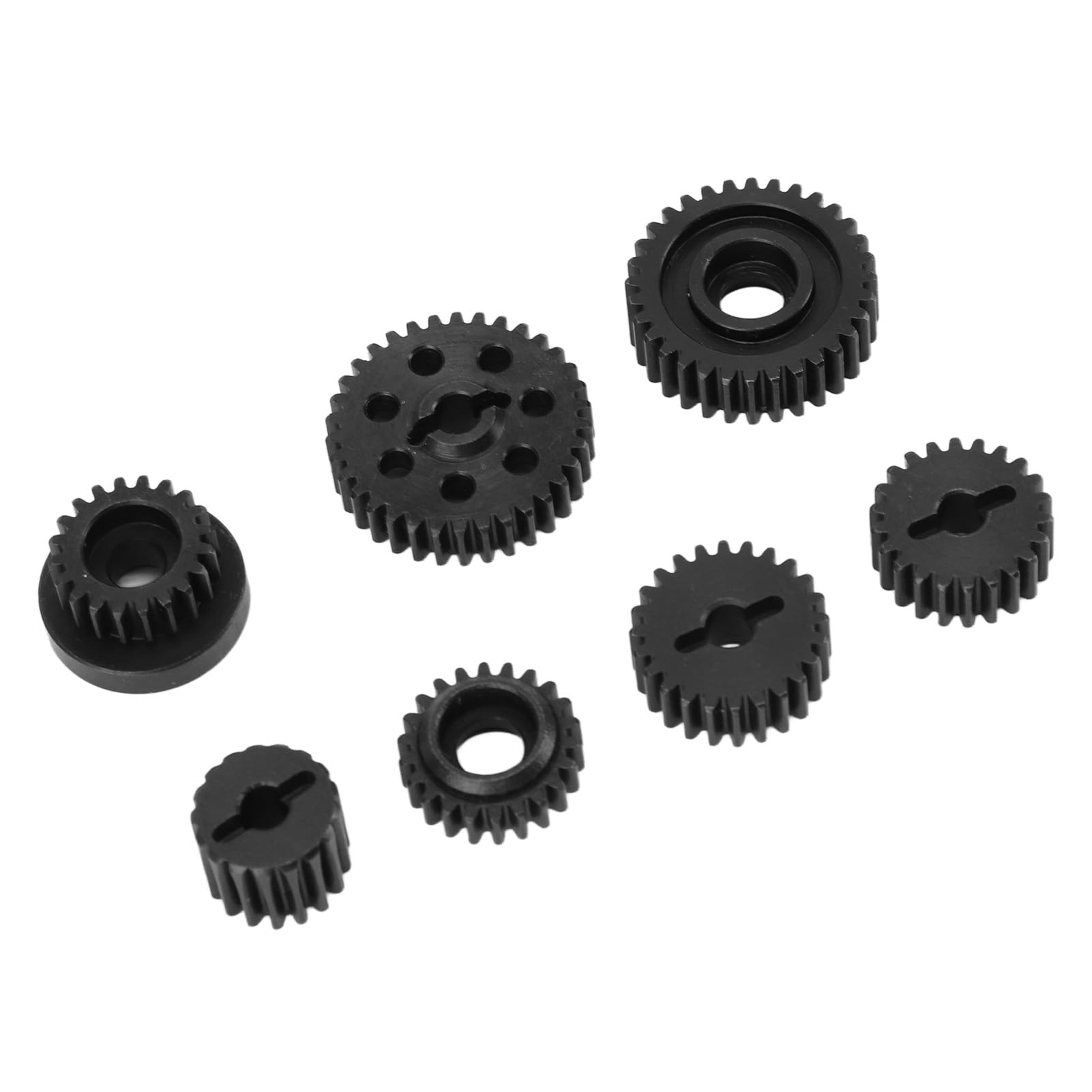 Set di Ingranaggi per Auto RC Scatola di Trasmissione di Ricambio in Acciaio Leggero da 7 Pezzi per Modelli Yikong YK4082 YK4102 YK4103 e Absima Sherpa