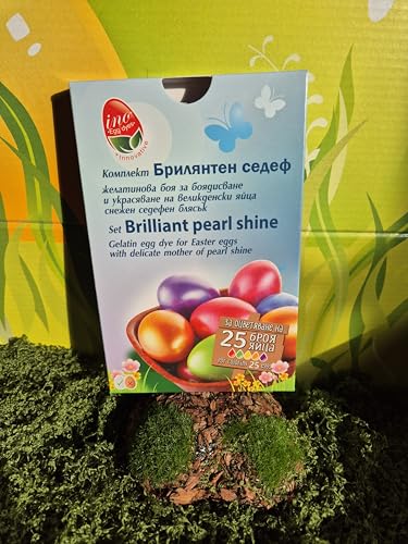 Vesache Metma - Set de pintura brillante de perlas para huevos de Pascua, colorante de huevos de Pascua, pintura de huevos de Pascua