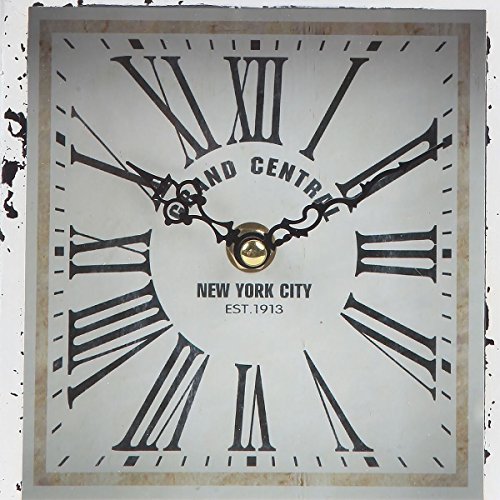 Reloj de mesa estilo tren para decorar salones de diseño vintage y clásico 4