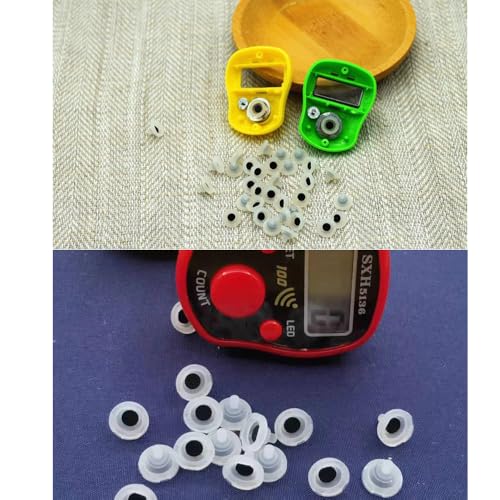 Image of 30 Pack Electronic Finger Counter Conductive Rubber Pad Replacement Button Contact Control Key Pads Parts for Mini LCD Digital Display Hand Tally Counters Count Clickers