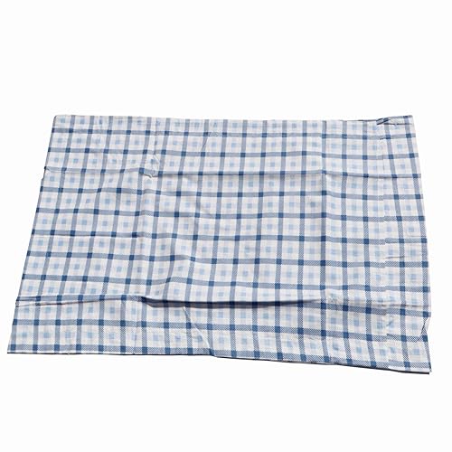Image of Pure Source India Pure Cotton Elegance Bedding Set, Dreamy Cotton Comfort Double Bed Sheet with Pillow Covers (Pale Ivory Blue Marigold)