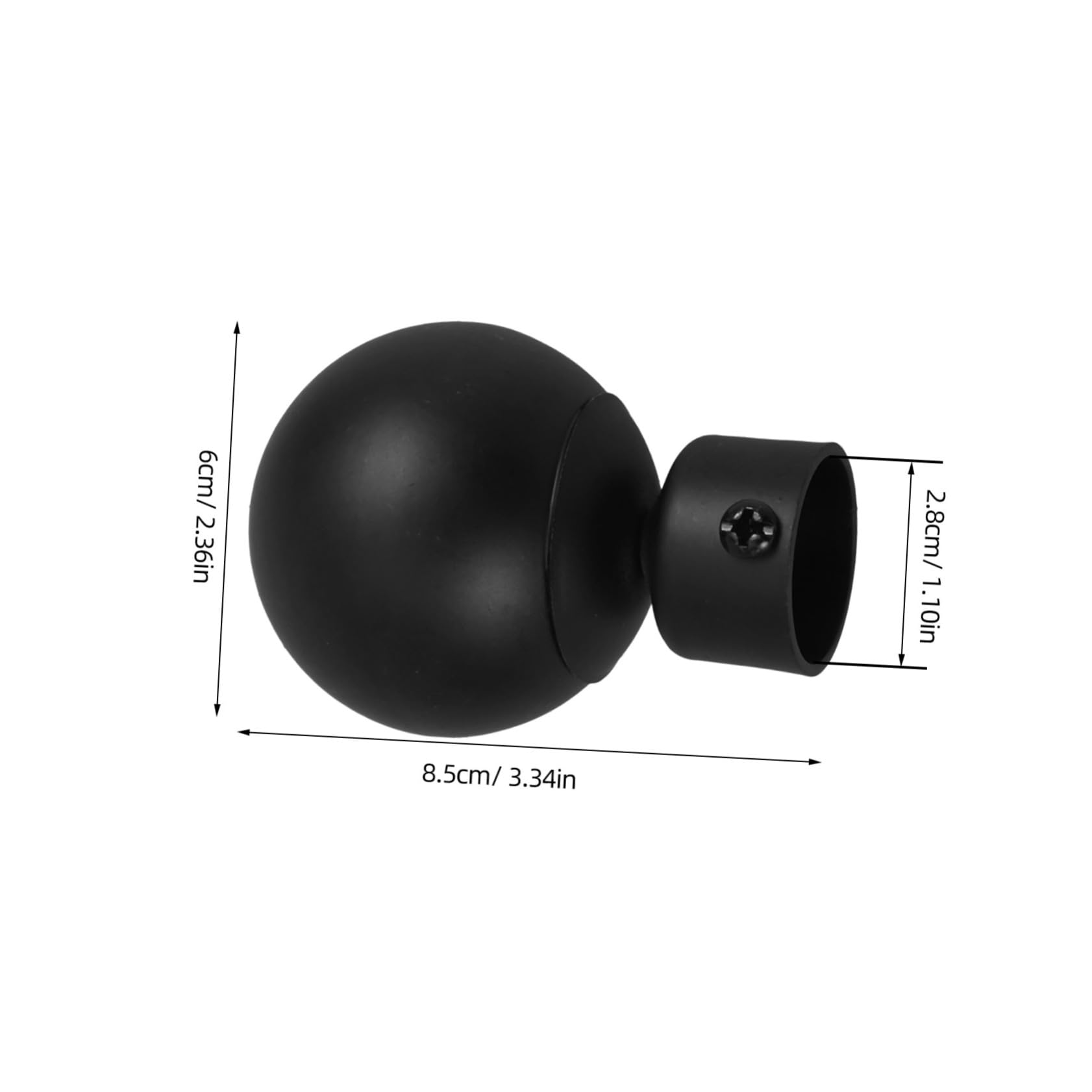 LIFKOME 2pcs Curtain Rod Caps Decorative End Caps for Curtain Rods Elegant Finials for Decor Easy Installation Design