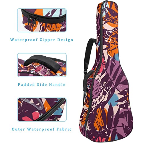 Housse de transport rembourrée imperméable Oxford pour guitare avec bandoulière réglable Motif feuilles de palmier… - Les Beatles, Paul McCartney, John Lennon, RIngo Starr, George Harrison Housse de transport rembourrée imperméable Oxford pour guitare avec bandoulière réglable Motif feuilles de palmier… – Image 5