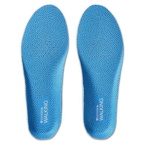 Plantillas para caminar Sof Sole, talla 5-11, color azul