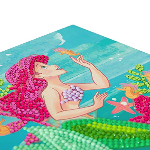 Craft Buddy Crystal Art Disney CCK-DNY803 Ariel, 18x18cm Crystal Art Card, Multicolour - Image 4