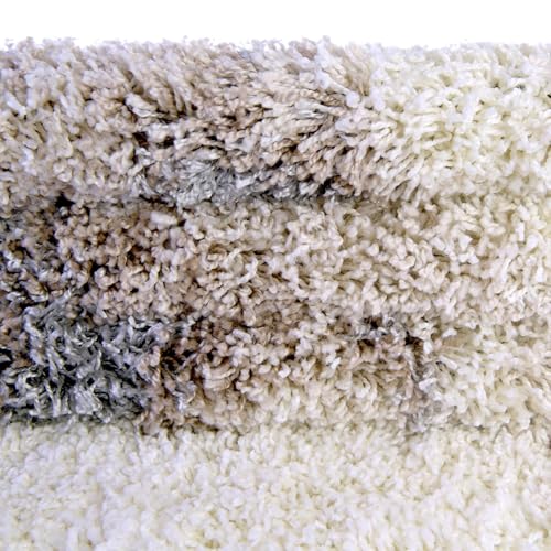 Tapete soft touch shag 124.5x185.4 cm Caqui miniatura 4