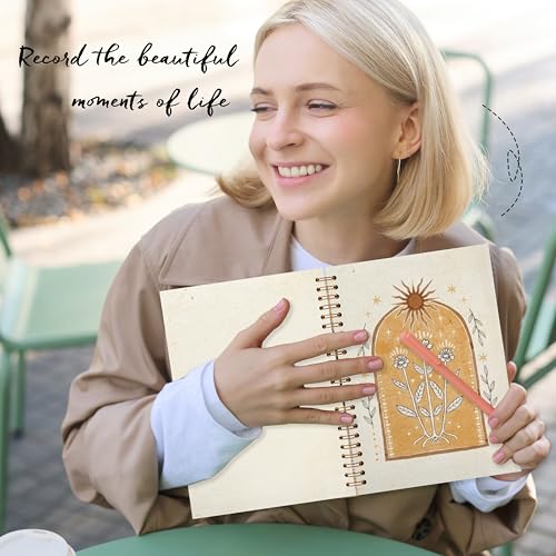 Journal botanique céleste Boho Sun carnet mystique pour notes de bureau - 3