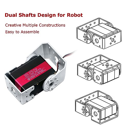 Servo robot 80KG couple élevé pour une direction numérique ultra précise