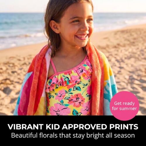 Image of Kanu Surf Girls Morgan Floral Ruffle 1-Shoulder 1-piece Swimsuit