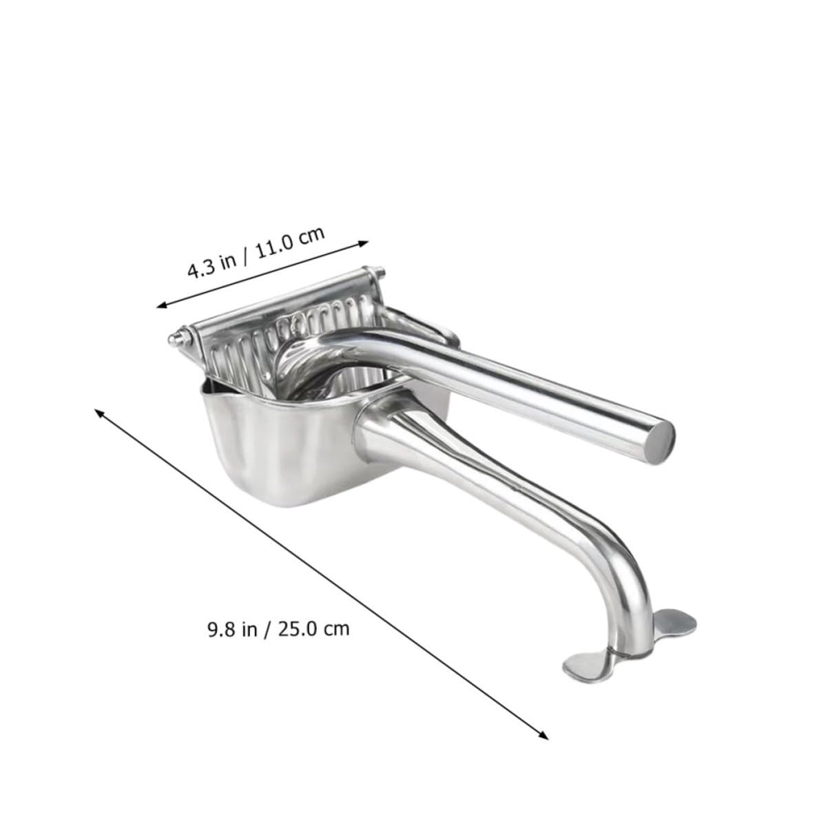 Spremiagrumi Manuale in Acciaio Inox Argento per Frutta